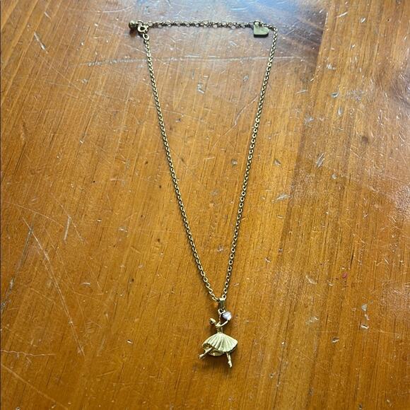 Avon Barbie VTG Ballerina Birthstone Necklace February Elegant Gold - Picture 1 of 2